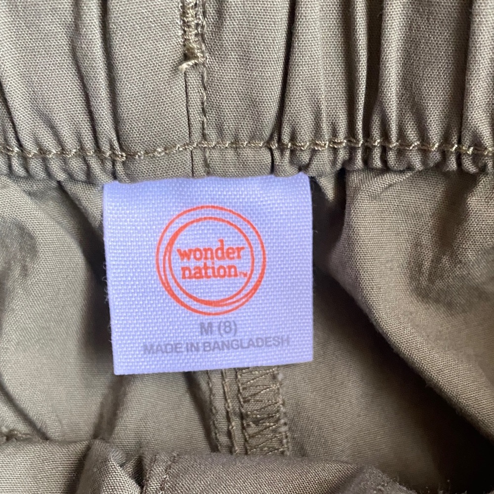 🆕 Wonder Nation • Olive • Cargo Pants - Picture 2 of 3